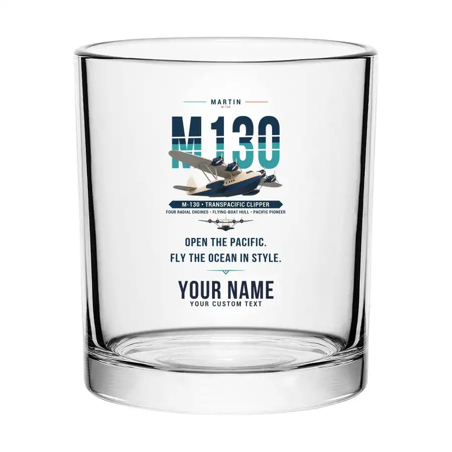 Martin M-130 - Original + Name - Special Whiskey Glass