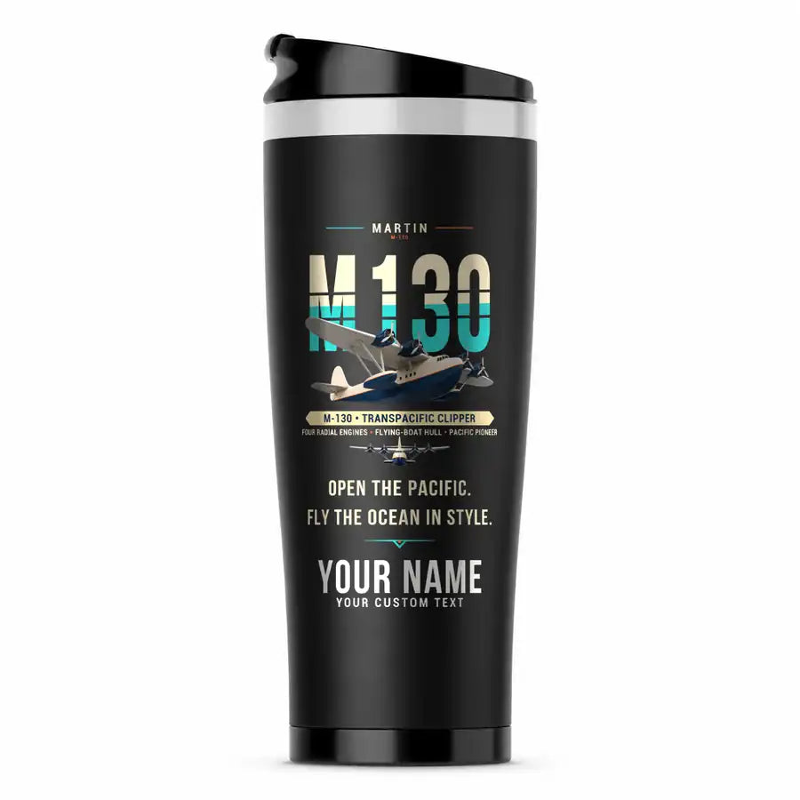 Martin M-130 - Original + Name - Stainless Steel (No Holder) - Black