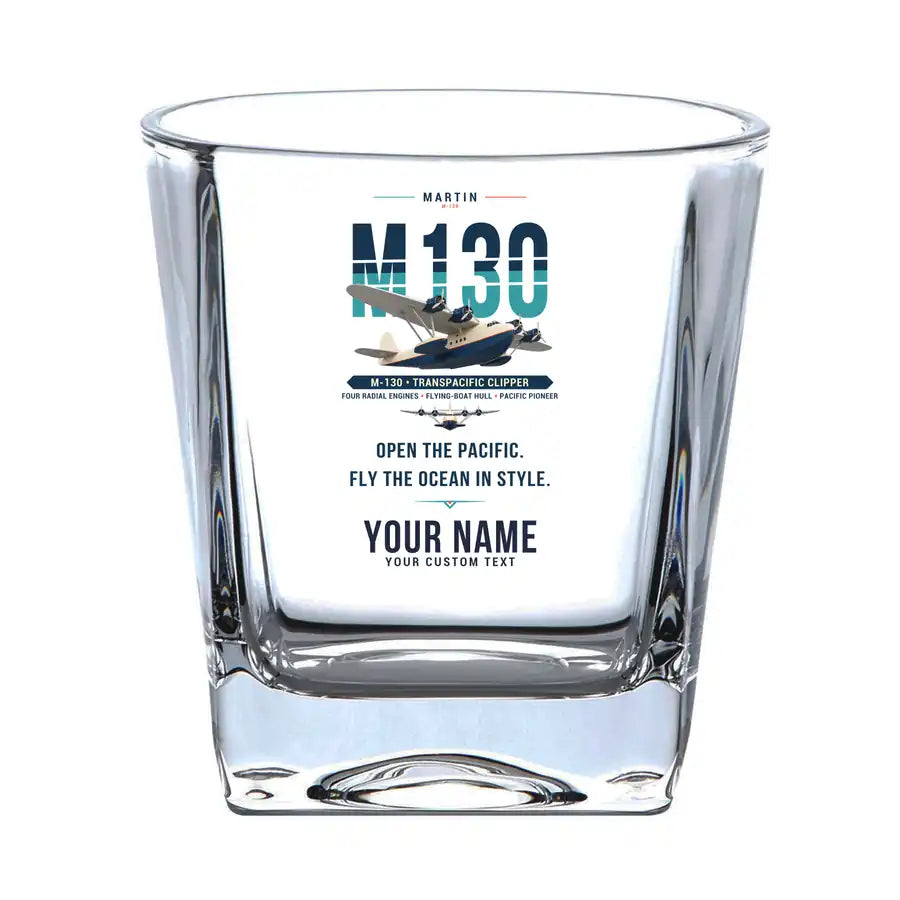 Martin M-130 - Original + Name - Whiskey Glass