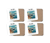 Thumbnail for Martin M-130 - Poster - Coaster Set - White