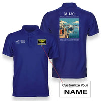 Thumbnail for Martin M-130 - Poster - Double-Side Polo - Blue + Name