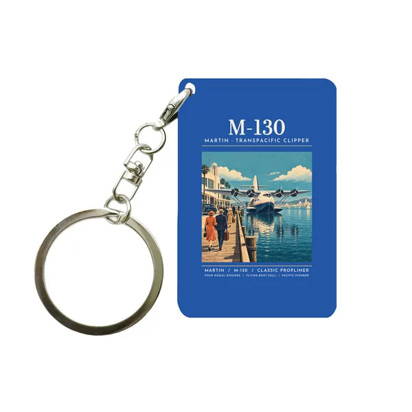 Martin M-130 - Poster - Key Chain - Blue