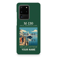 Thumbnail for Martin M-130 - Poster + Name - Samsung Case - Dark Green