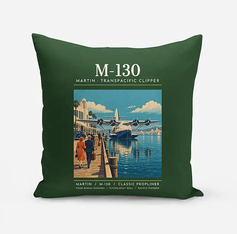 Martin M-130 - Poster - Pillow - Dark Green