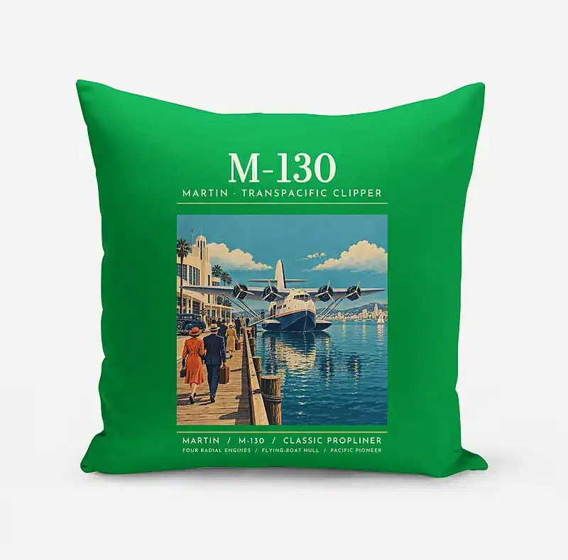 Martin M-130 - Poster - Pillow - Green