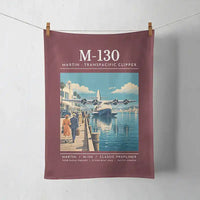 Thumbnail for Martin M-130 - Poster - Towel - Dark Red
