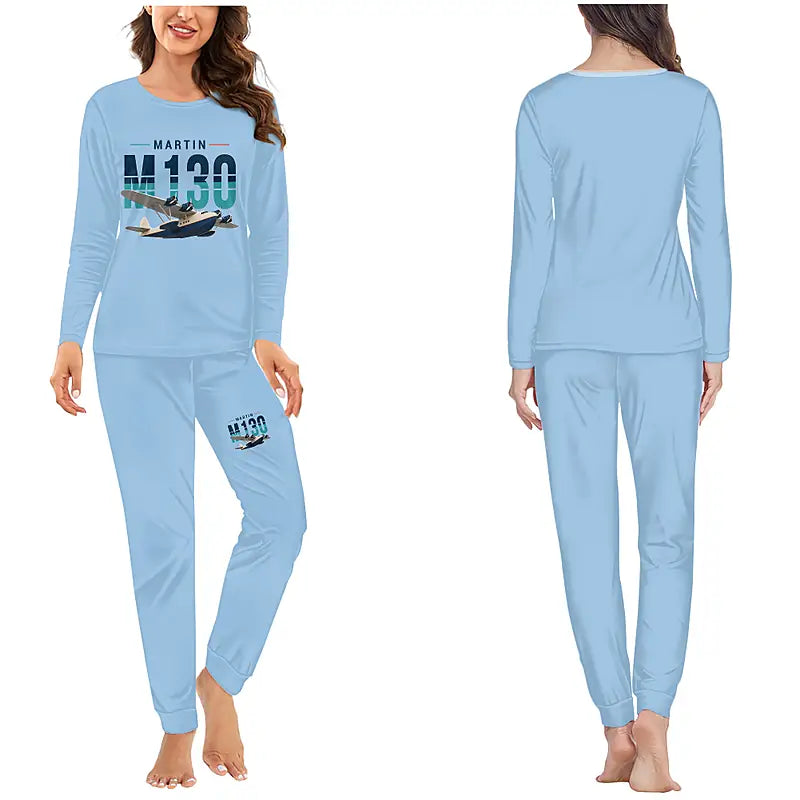 Martin M-130 - Women Pajamas - Original Chest - Light Blue