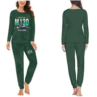 Thumbnail for Martin M-130 - Women Pajamas - Original Chest + Name - Dark Green