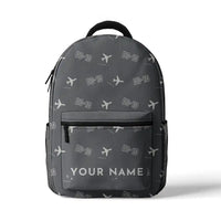 Thumbnail for McDonnell Douglas DC-10 - 3D Backpack - 3D Pattern + Name - Gray