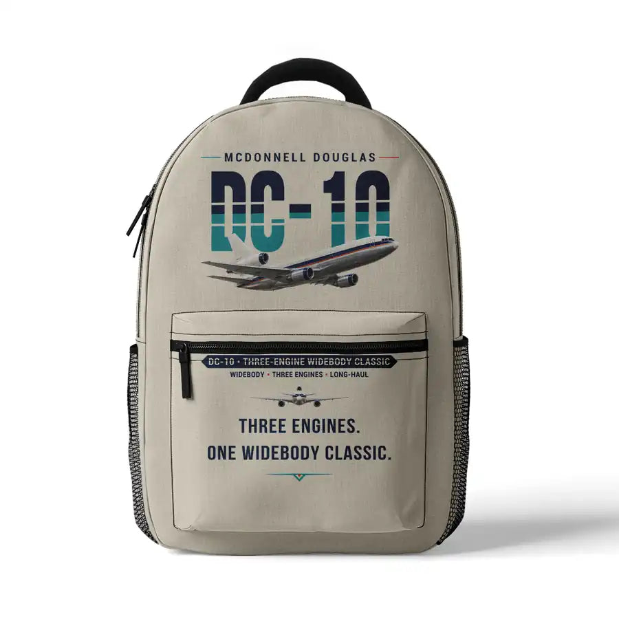 McDonnell Douglas DC-10 - 3D Backpack - Original - Beige