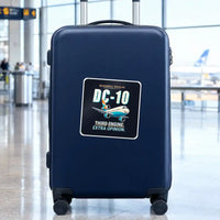 Thumbnail for McDonnell Douglas DC-10 - Cartoon - Square Sticker - Suitcase