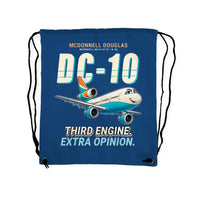 Thumbnail for McDonnell Douglas DC-10 - Drawstring Bag - Cartoon - Blue