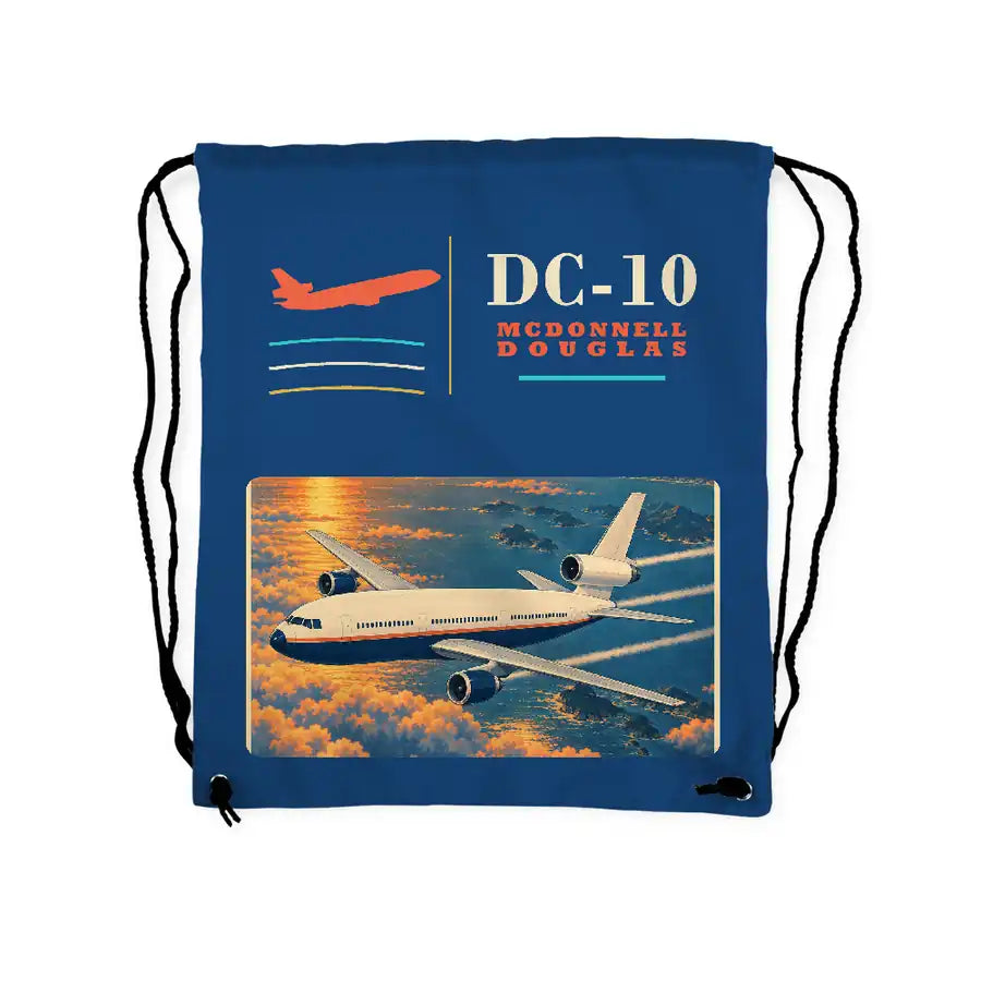 McDonnell Douglas DC-10 - Drawstring Bag - Classic - Blue