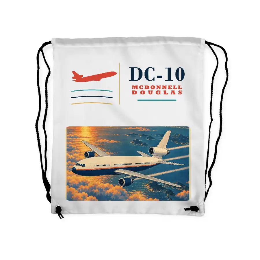 McDonnell Douglas DC-10 - Drawstring Bag - Classic - White