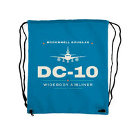 Thumbnail for McDonnell Douglas DC-10 - Drawstring Bag - Heritage - Light Blue
