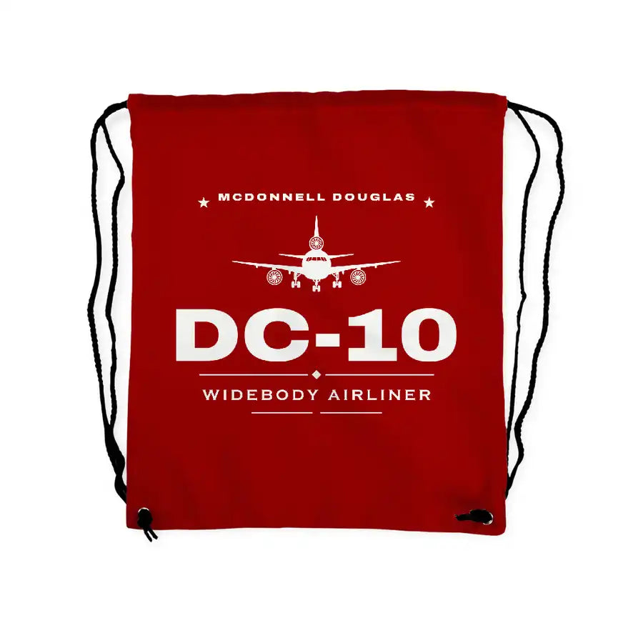 McDonnell Douglas DC-10 - Drawstring Bag - Heritage - Red