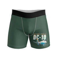 Thumbnail for McDonnell Douglas DC-10 - Men Boxers - Cartoon - Dark Green