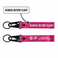 Thumbnail for McDonnell Douglas DC-10 Hawk-Shaped Key Chains - Pink - Original - Remove Before Flight