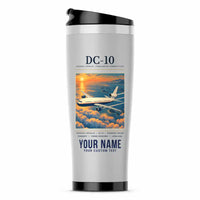 Thumbnail for McDonnell Douglas DC-10 - Poster + Name - Stainless Steel (No Holder) - Light Gray