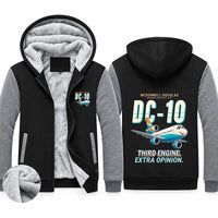Thumbnail for McDonnell Douglas DC-10 Zipped Sweatshirts - Cartoon - Black & Gray