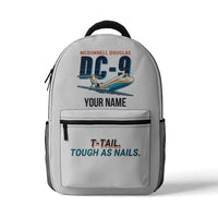 Thumbnail for McDonnell Douglas DC-9-30 - 3D Backpack - Cartoon + Name - White