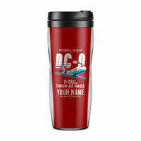 Thumbnail for McDonnell Douglas DC-9-30 - Cartoon + Name - Plastic (No Holder) - Red
