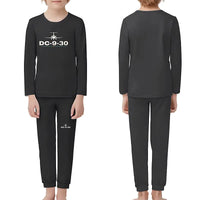 Thumbnail for McDonnell Douglas DC-9-30 - Children Pajamas - Heritage Chest - Black
