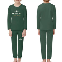 Thumbnail for McDonnell Douglas DC-9-30 - Children Pajamas - Heritage Chest + Name - Dark Green