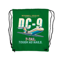 Thumbnail for McDonnell Douglas DC-9-30 - Drawstring Bag - Cartoon - Green