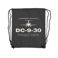 Thumbnail for McDonnell Douglas DC-9-30 - Drawstring Bag - Heritage - Gray