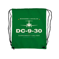 Thumbnail for McDonnell Douglas DC-9-30 - Drawstring Bag - Heritage - Green
