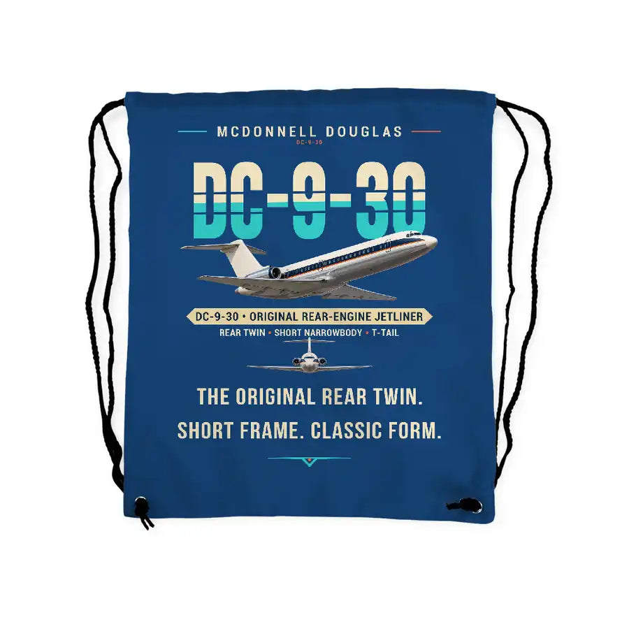 McDonnell Douglas DC-9-30 - Drawstring Bag - Original - Blue