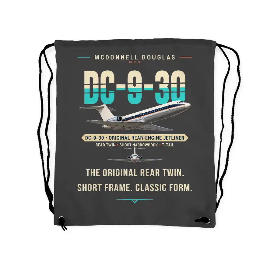 McDonnell Douglas DC-9-30 - Drawstring Bag - Original - Gray