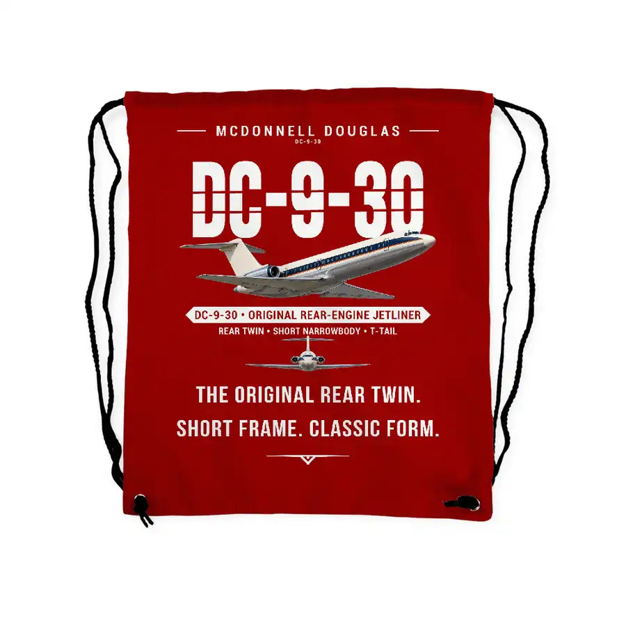 McDonnell Douglas DC-9-30 - Drawstring Bag - Original - Red