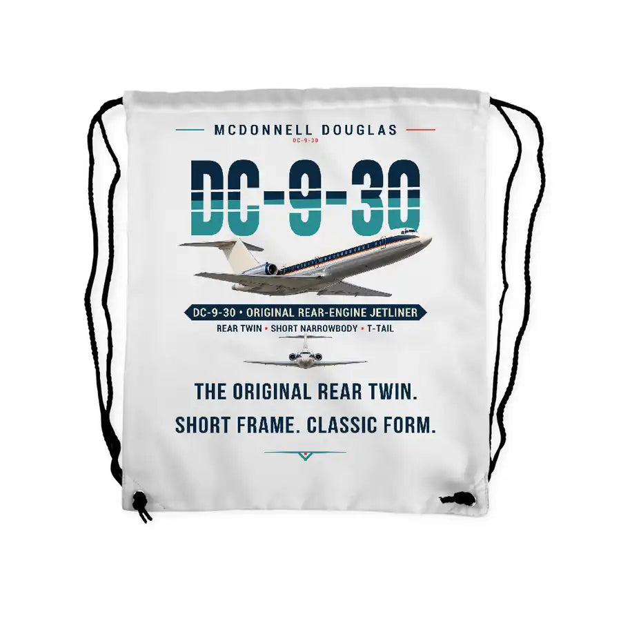 McDonnell Douglas DC-9-30 - Drawstring Bag - Original - White