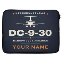 Thumbnail for McDonnell Douglas DC-9-30 - Heritage + Name - Laptop Sleeve