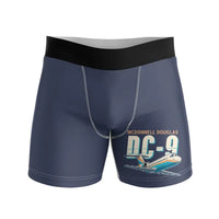 Thumbnail for McDonnell Douglas DC-9-30 - Men Boxers - Cartoon - Navy Blue