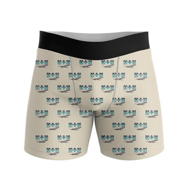 McDonnell Douglas DC-9-30 - Men Boxers - Original Pattern - Beige