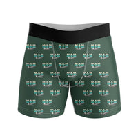 Thumbnail for McDonnell Douglas DC-9-30 - Men Boxers - Original Pattern - Dark Green