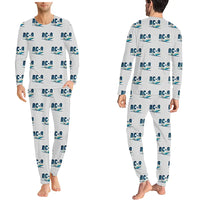 Thumbnail for McDonnell Douglas DC-9-30 - Men Pajamas - Cartoon Pattern - Light Gray