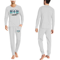 Thumbnail for McDonnell Douglas DC-9-30 - Men Pajamas - Original Chest - Light Gray