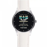 Thumbnail for McDonnell Douglas DC-9-30 - Original + Name - Leather Strap - White Leather Strap