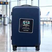 Thumbnail for McDonnell Douglas DC-9-30 - Original + Name - Square Sticker - Suitcase