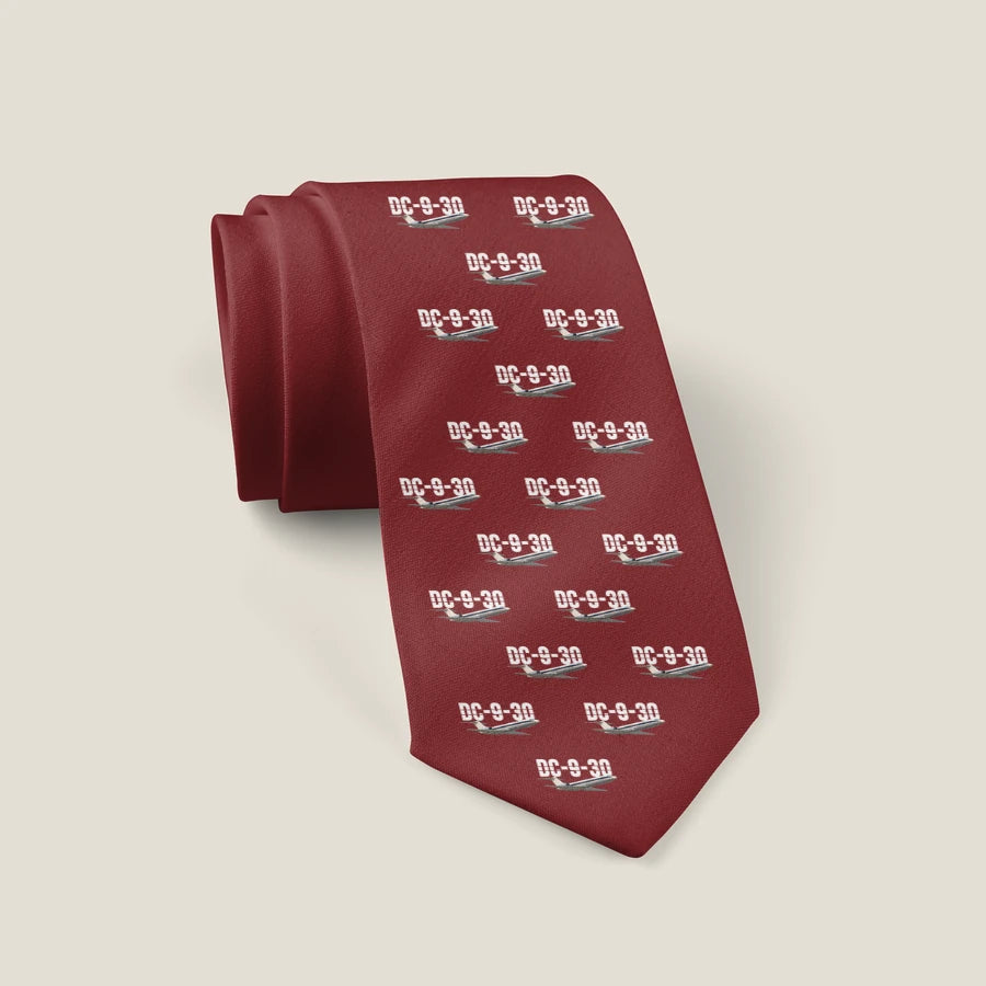 McDonnell Douglas DC-9-30 - Original Pattern - Tie - Dark Red