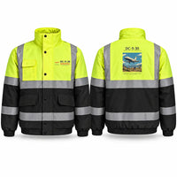 Thumbnail for McDonnell Douglas DC-9-30 Reflective Winter Jackets - Poster - Fluorescent Yellow & Navy