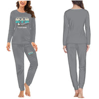 Thumbnail for McDonnell Douglas DC-9-30 - Women Pajamas - Original Chest + Name - Gray