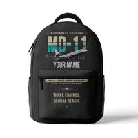 Thumbnail for McDonnell Douglas MD-11 - 3D Backpack - Original + Name - Gray