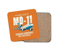Thumbnail for McDonnell Douglas MD-11 - Cartoon - Coaster - Orange