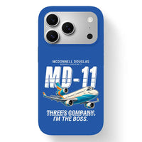 Thumbnail for McDonnell Douglas MD-11 - Cartoon - MagSafe iPhone 17 Pro - Blue