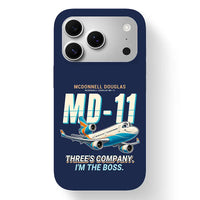 Thumbnail for McDonnell Douglas MD-11 - Cartoon - MagSafe iPhone 17 Pro - Navy Blue